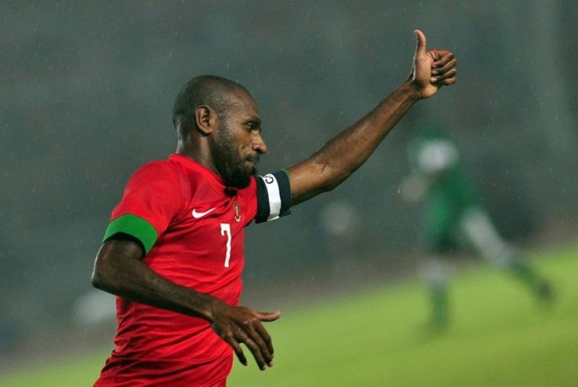 Striker Timnas Indonesia Boaz Sollosa 