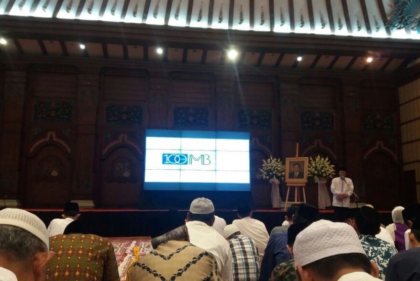 Suasana acara mengenang 100 hari berpulangnya ke rahmatullah Muhammad Maftuh Basyuni di Jakarta, Sabtu (24/12/2016).