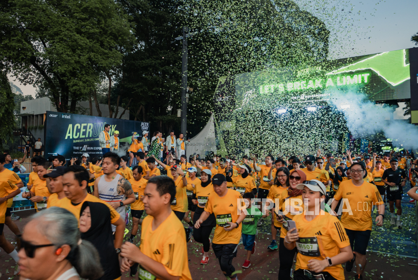 Suasana Acerun 5K di Jakarta, Ahad (3/8/2025).