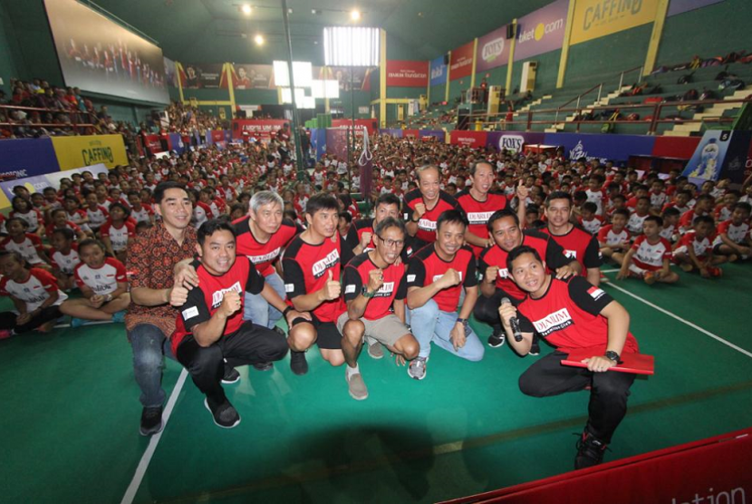 Suasana Audisi Umum Beasiswa Bulutangkis 2019 yang Berlangsung 20-22 Oktober, di Gor Sudirman, Surabaya, Jawa Timur.