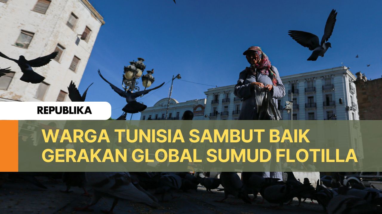 Warga Tunisia Dukung Global Sumud Flotilla
