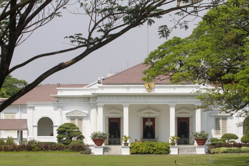 Suasana bagian belakang Istana Merdeka di Kompleks Istana Kepresidenan, Jakarta, Rabu (22/7). 