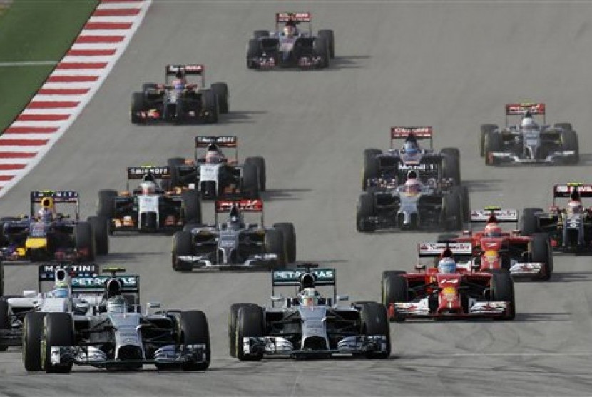 Suasana balapan F1 di GP AS, Ahad (2/11).