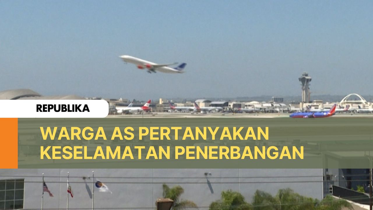 Suasana bandara di Amerika Serikat.