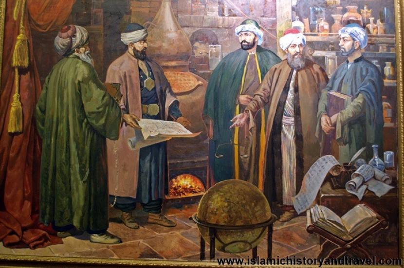Ilmuwan Muslim di Damaskus (ilustrasi)