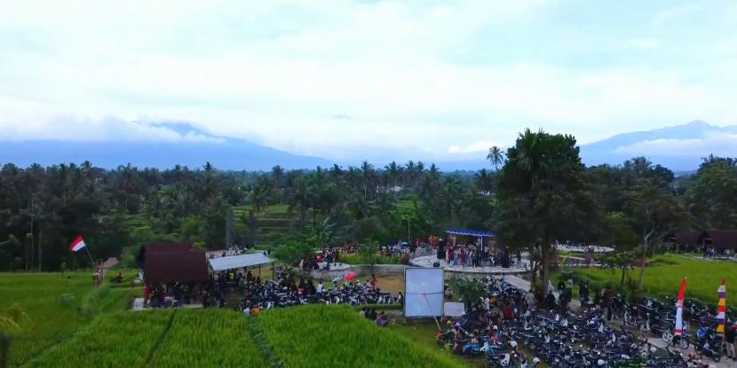 Suasana Desa Sintung Lombok Tengah tempat Sintung Park