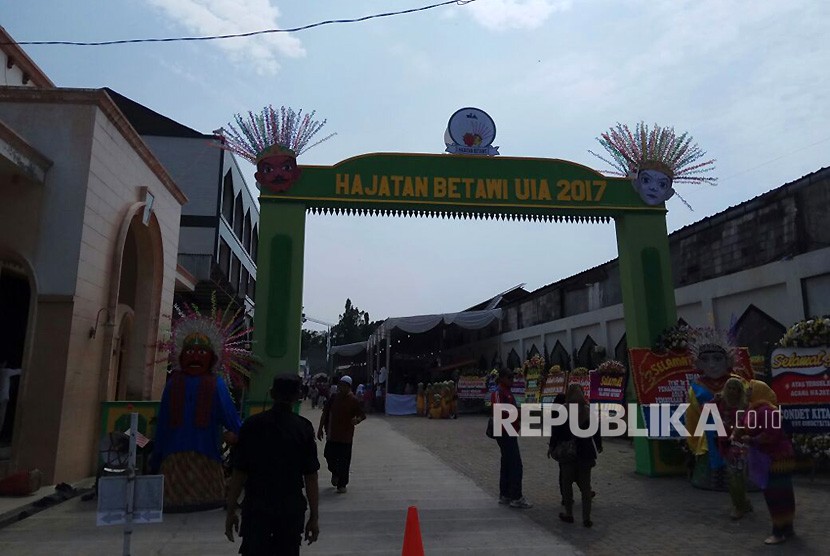 Suasana di acara Hajatan Betawi, Sabtu (11/1).