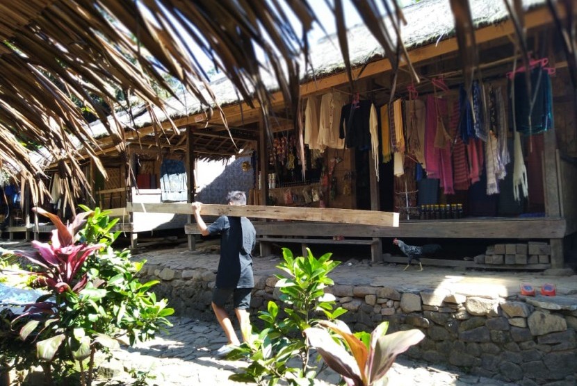Suasana di Desa Kanekes tempat suku Baduy menetap