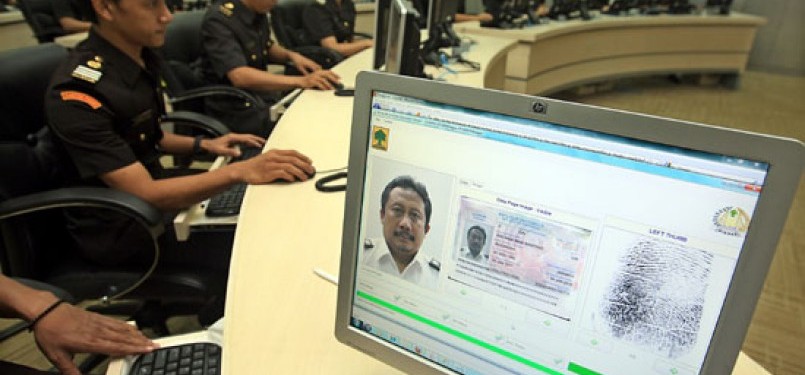  Suasana di kantor Imigrasi Ambon, Maluku.