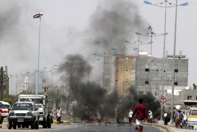 Suasana di kota Aden.  (Ilustrasi)