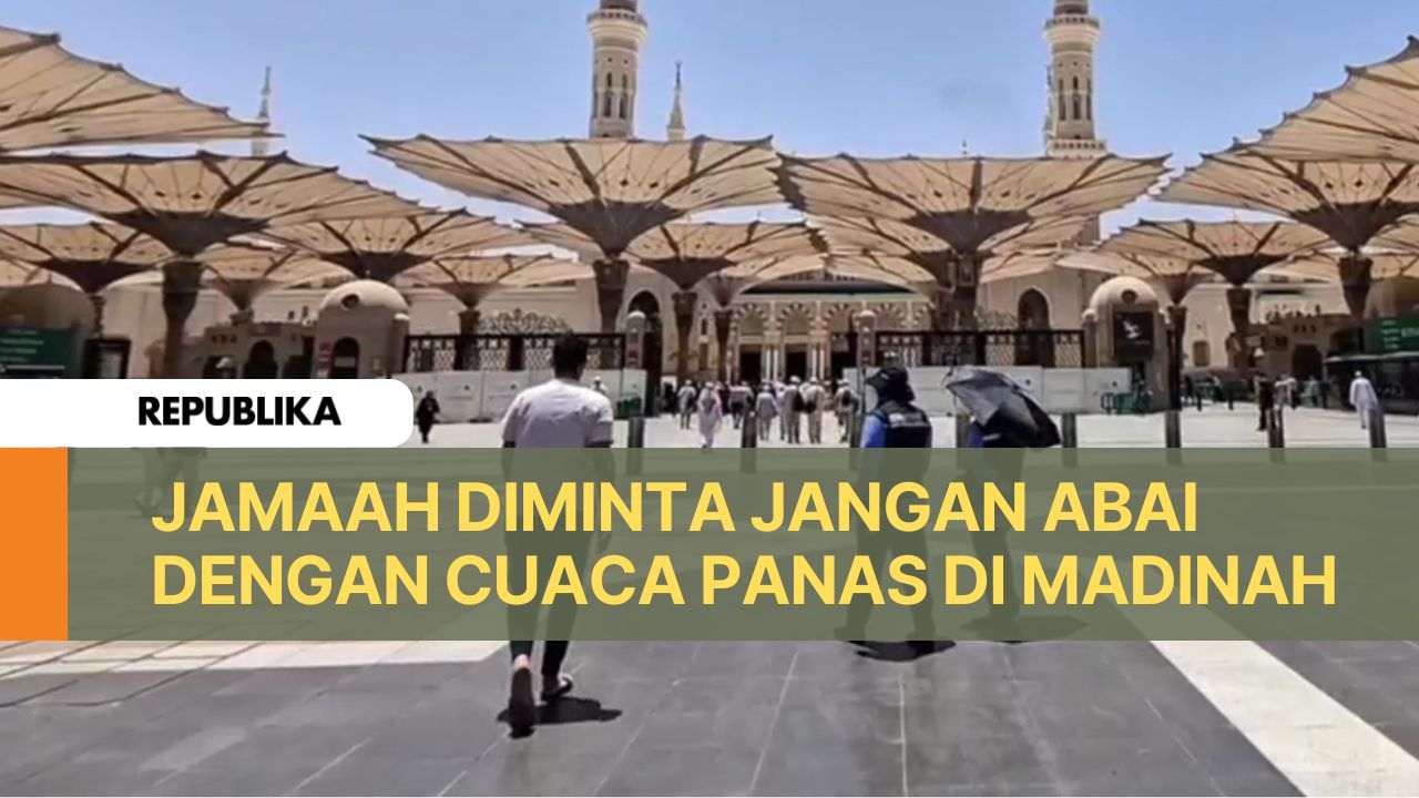 Suasana di Masjid Nabawi, Kota Madinah.