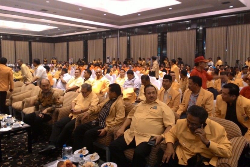 Suasana di Munas IX Partai Golkar di Jakarta, Sabtu (6/12)