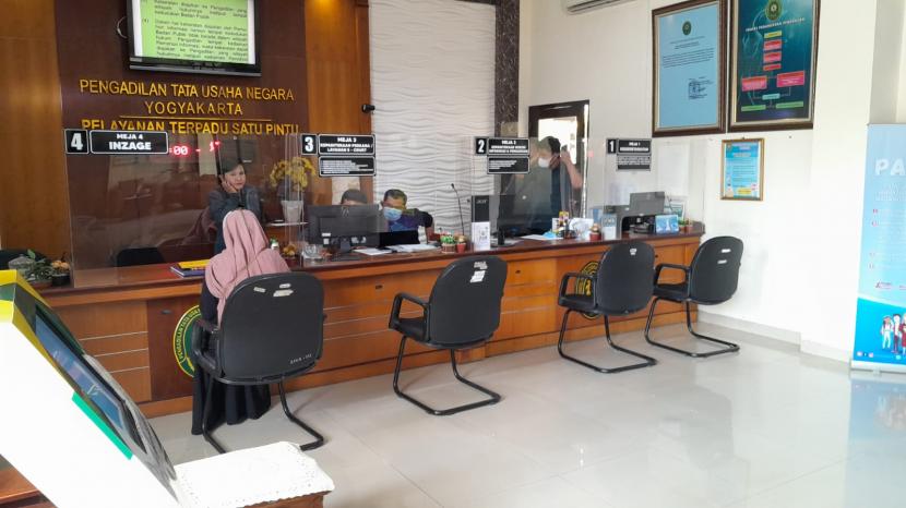 Suasana di PTUN Yogyakarta, Kabupaten Bantul, DIY, Rabu (5/4/2023).