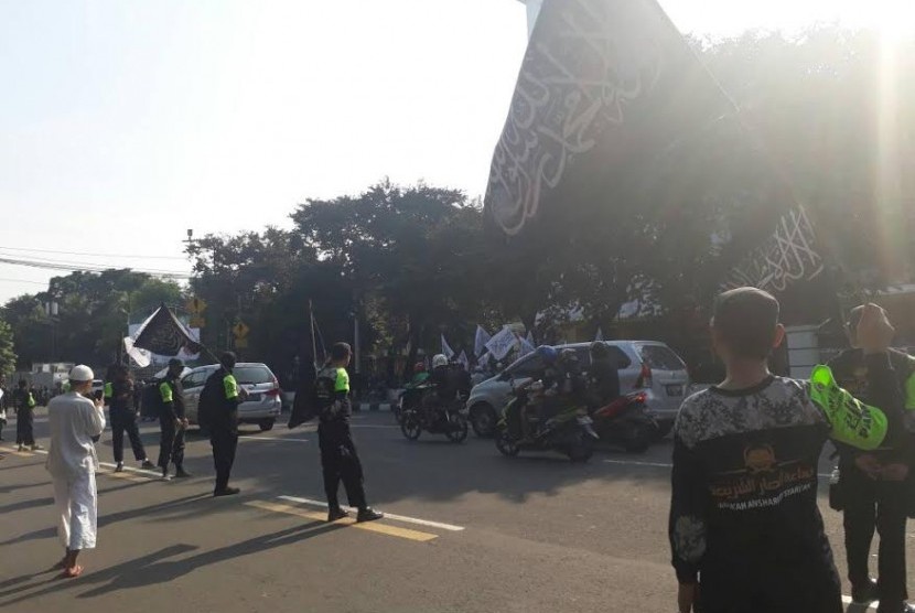 Suasana di sekitar jalan merdeka jelang aksi simpatik 55.