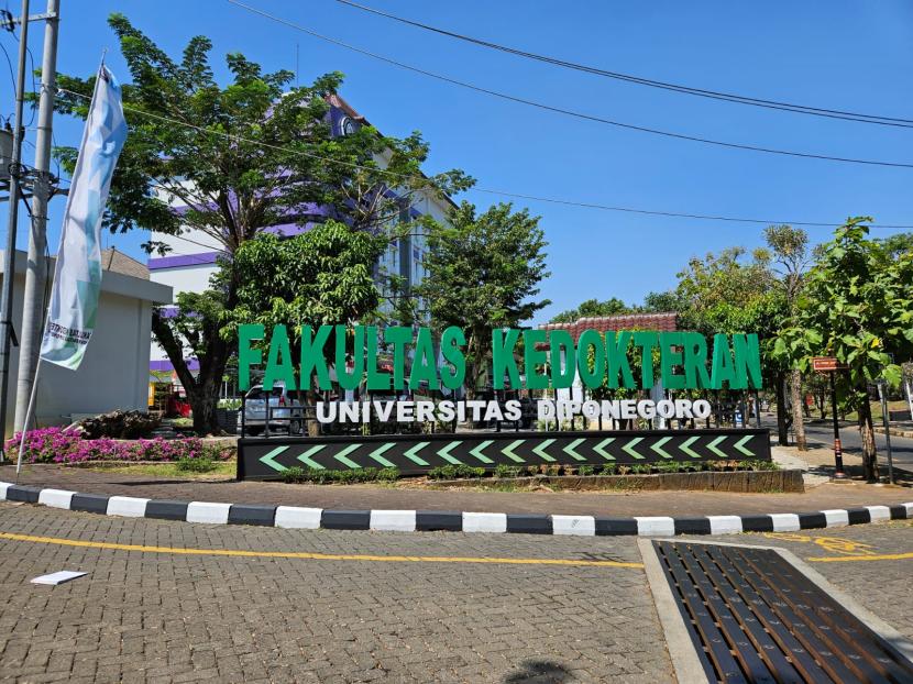 Suasana Fakultas Kedokteran Universitas Diponegoro, Semarang, Jawa Tengah, Kamis (15/8/2024).