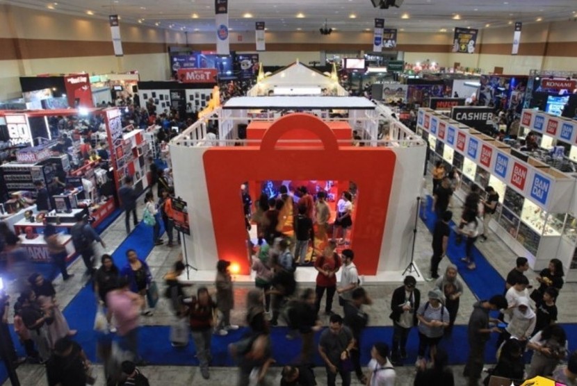 Suasana Indonesia Comic Con 2019 di Jakarta Convention Center (JCC).