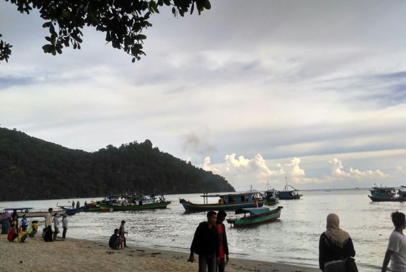 Suasana jelang Sail Karimata di Ketapang, Kalimantan Barat.