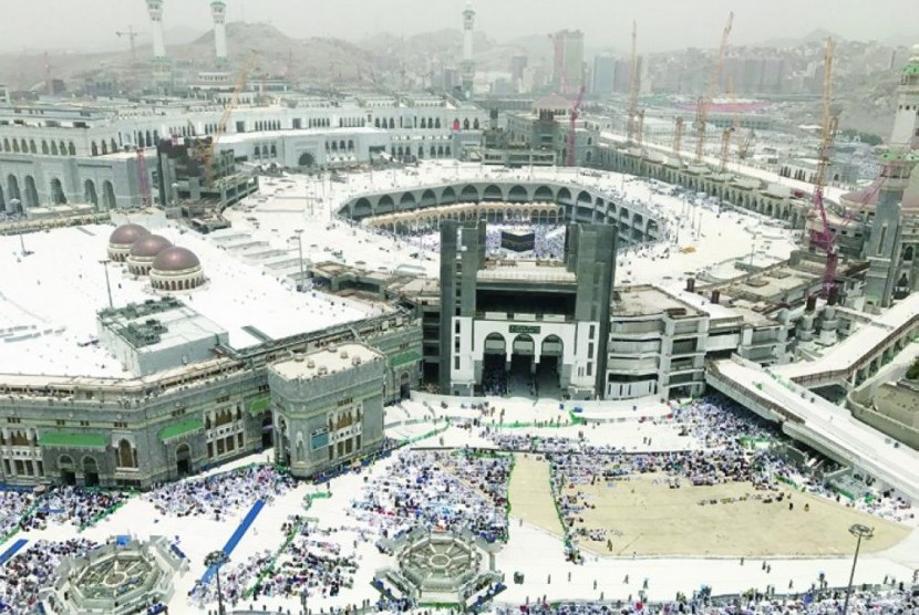 Suasana Jumat terkahir menjelang masa puncak haji, Jumat (24/8)
