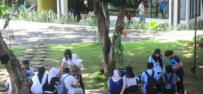 Suasana kampus UI Depok, Jawa Barat (ilustrasi).
