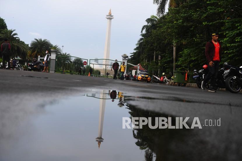 Suasana kawasan Monas di Jakarta. (ilustrasi)