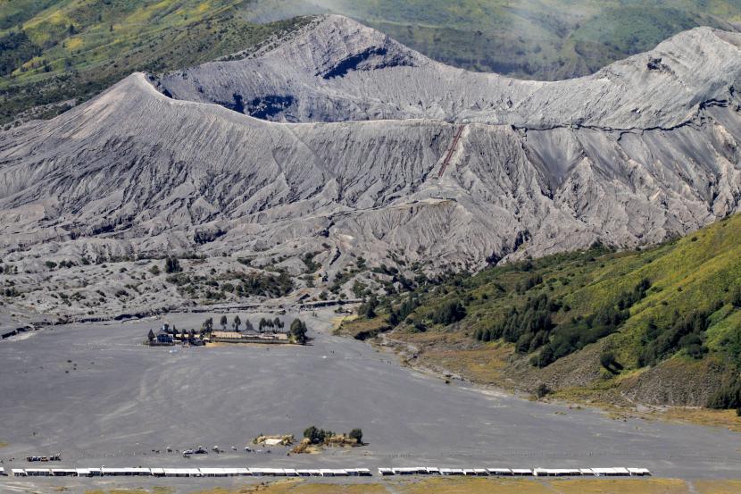 Suasana kawasan Taman Nasional Bromo Tengger Semeru di Probolinggo, Jawa Timur. 