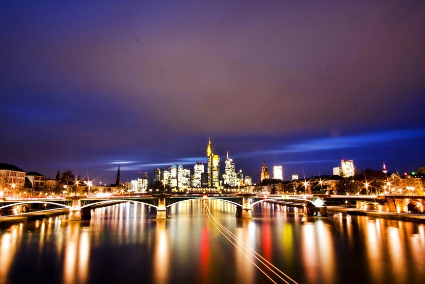 Suasana Kota Frankfurt, Jerman.