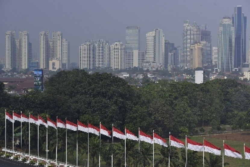 Suasana Kota Jakarta.