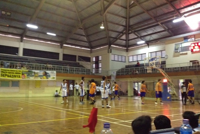 Suasana pertandingan olahraga di SMA 87 Jakarta 