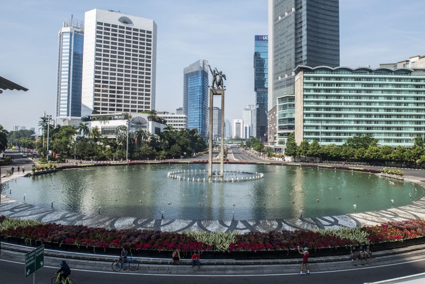 Car Free Day di kawasan bundaran Hotel Indonesia Jakarta (ilustrasi).