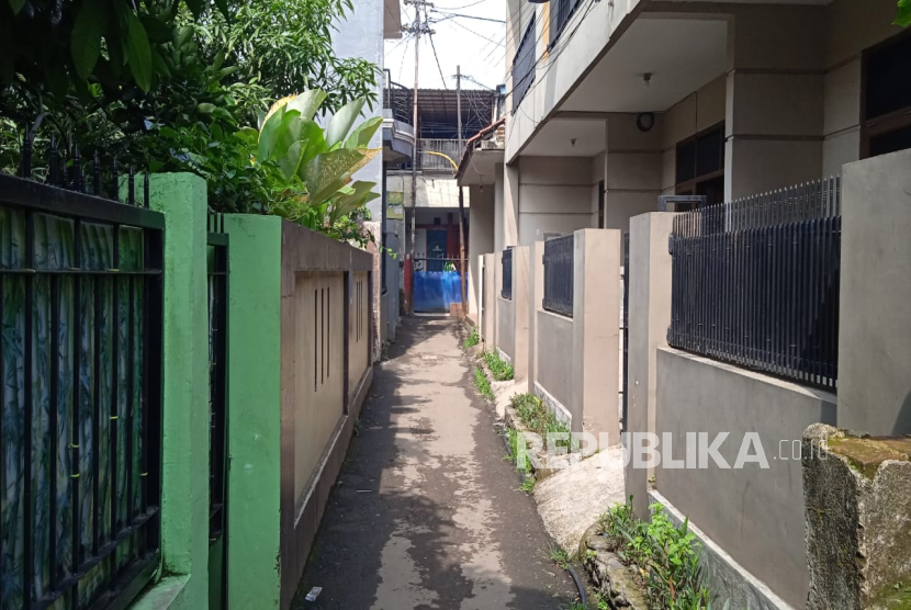 Suasana lokasi penjambretan terhadap bocah PAUD yang dilakukan pria tidak dikenal di Jalan Maleber, Kota Bandung, Rabu (15/1/2024). 