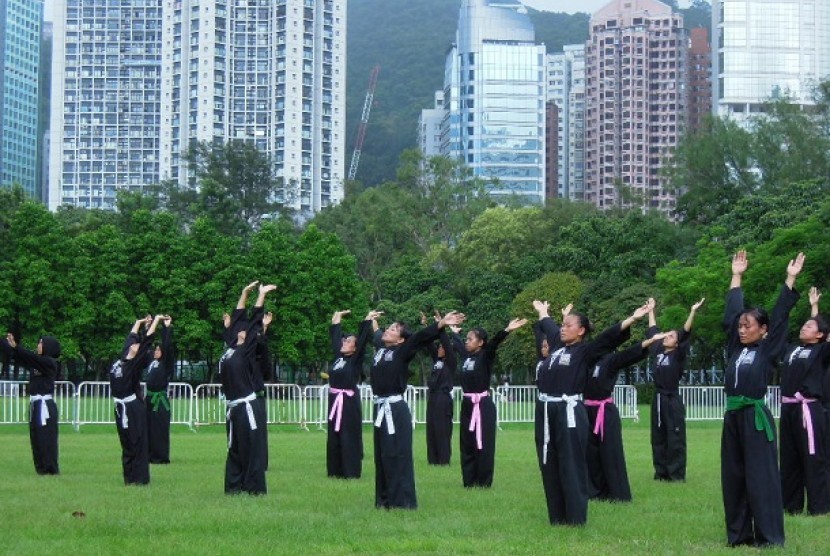 Suasana minggu pagi di Victoria Park 