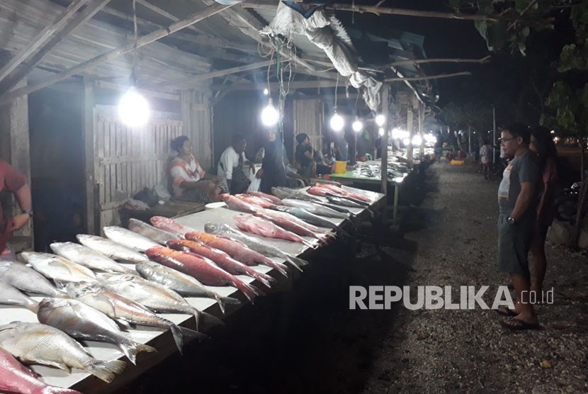 Suasana pasar ikan segar (ilustrasi)