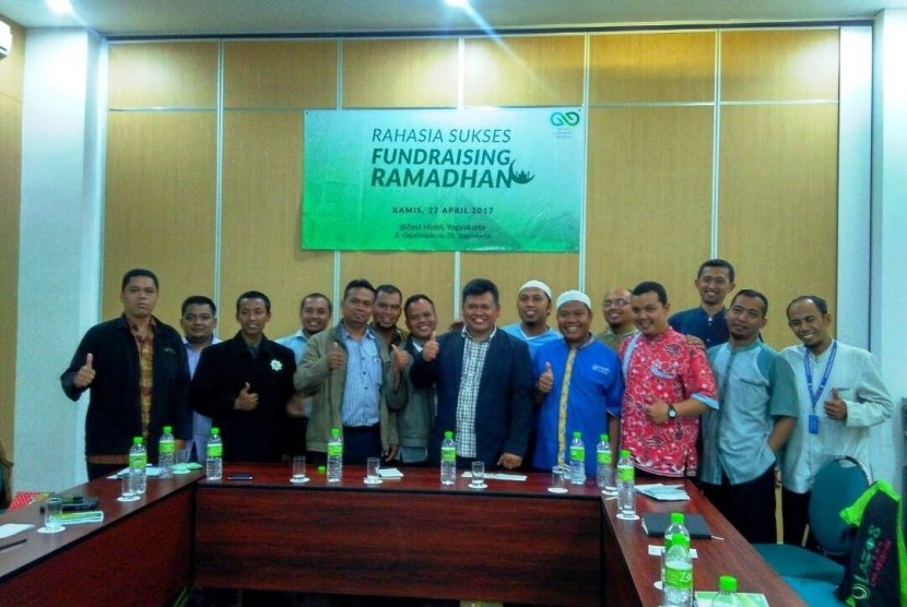 Suasana pelatihan fundraising Ramadhan yang diadakan Institut Fundraising Indonesia di Yogyakarta, Kamis (27/4).