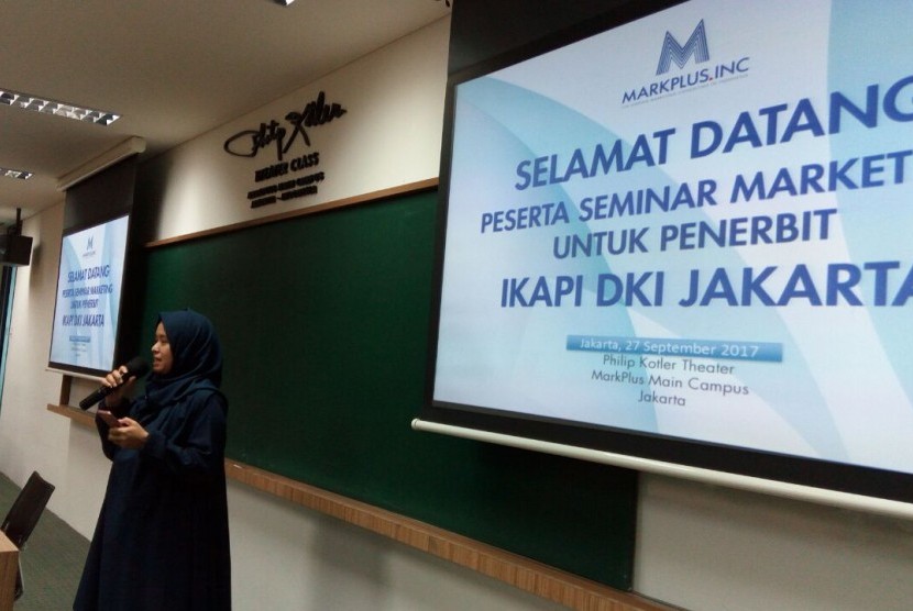 Suasana pelatihan 'Melejitkan Penjualan Buku di Era Digital' yang digelar Ikapi DKI Jakarta, Rabu (27/9).