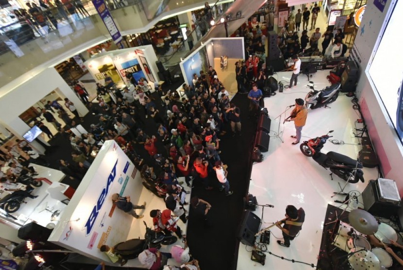 Suasana peluncuran All New Honda BeAT dan All New Honda BeAT Street. 