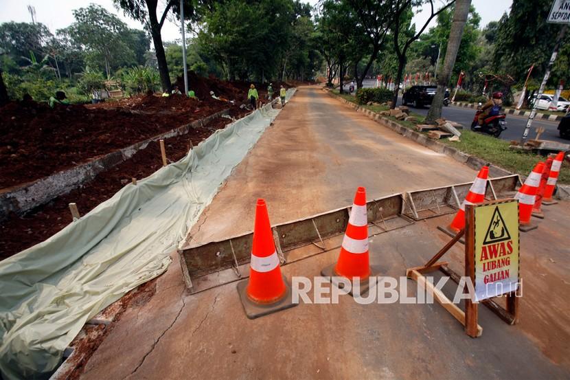 (ILUSTRASI) Pembangunan infrastruktur di Kabupaten Bogor. 