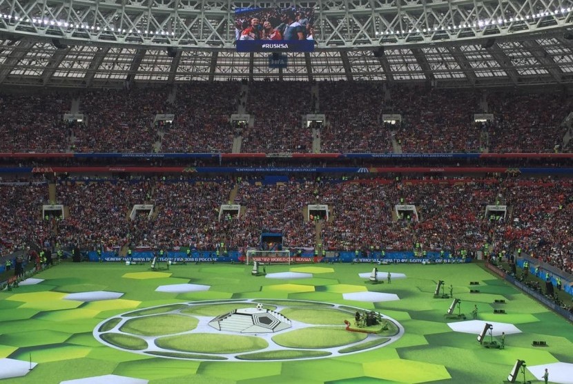 Suasana Pembukaan Piala Dunia 2018.