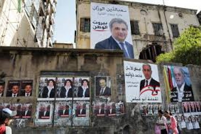 Suasana pemilihan legislatif di Lebanon