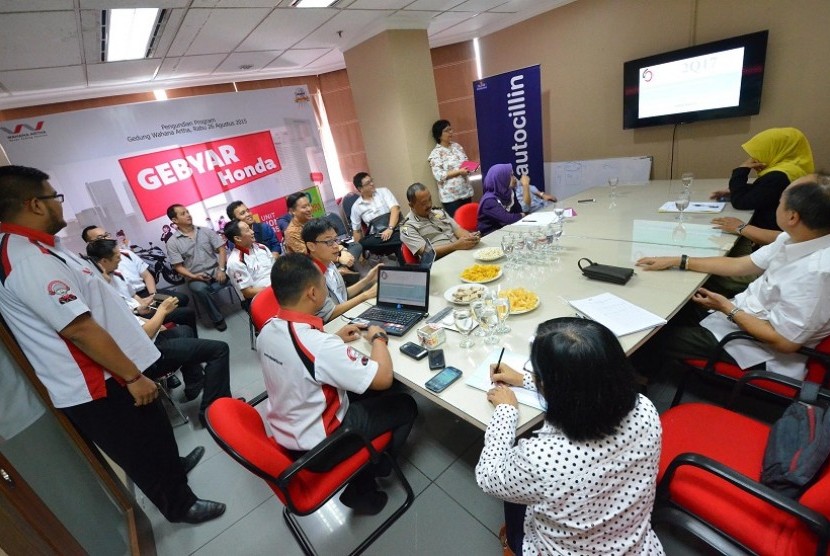 Suasana pengundian program Gebyar Honda yang dilakukan PT Wahana Makmur Sejati