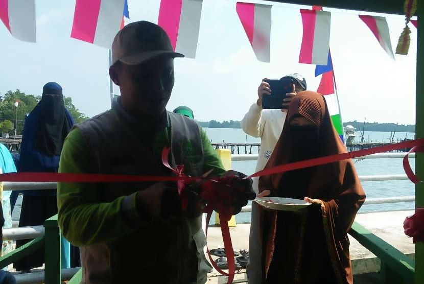 Suasana peresmian Rumah Belajar Baitul Hikmah, Pulau Bertam, Batam.