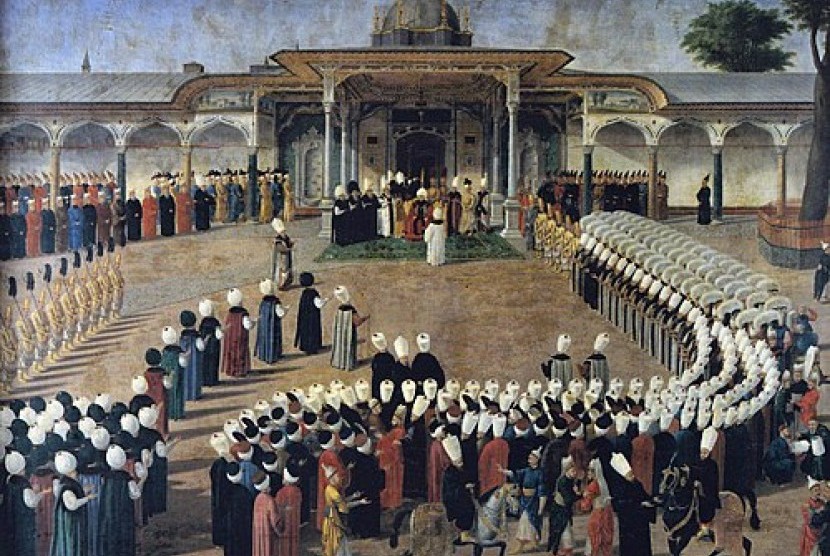 Suasana pertemuan di Ottoman. Sultan pendiri Dinasti Ottoman dikenal sebagai sosok yang religius 
