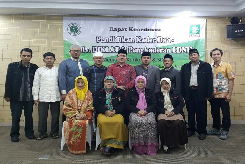 Suasana rakor Lembaga Dakwah NU (LDNU) dan Pendidikan Kader Dai (PKD) di Jakarta, Senin (11/4).