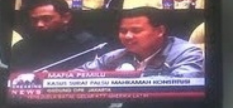 Suasana rapat panja mafia pemilu, kamis (30/6)