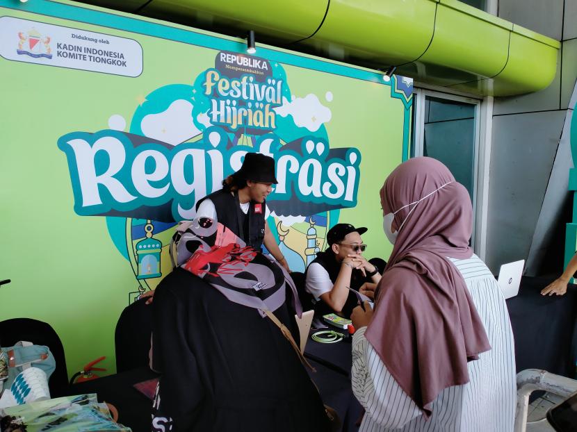 Suasana Republika Festival Hijriah yang diselenggarakan di Surabaya pada Kamis (10/8/2023).