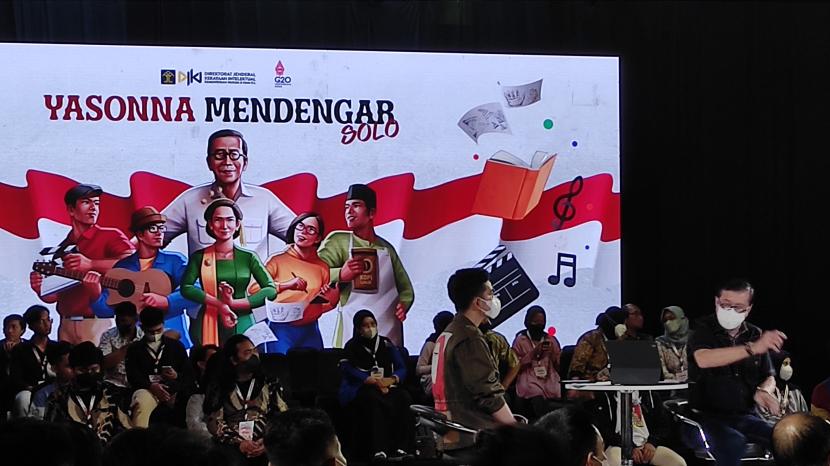 Suasana Road Show di Pendhapi Gedhe Sala, Kota Surakarta, Jawa Tengah, Rabu (20/7/2022) Malam.