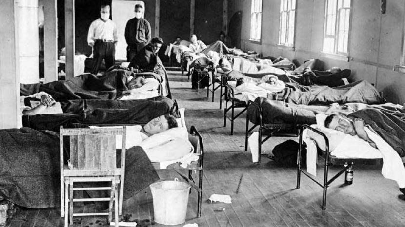 Suasana Rumah Saikit di Batavia kala pandemi flu Spanyol 1920.