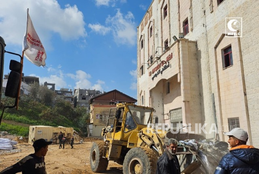 Suasana Rumah Sakit Indonesia di Bayt Lahia Gaza Utara