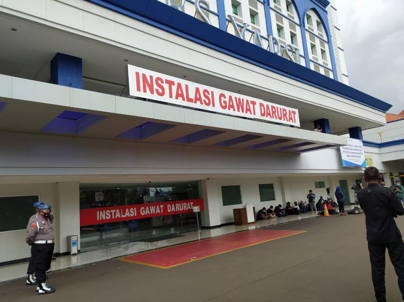 Suasana Rumah Sakit Yarsi Yang menjadi tempat perawatan Syekh Ali Jaber di Kecamatan Cempaka Putih, Jakarta Pusat, Kamis (14/1).  