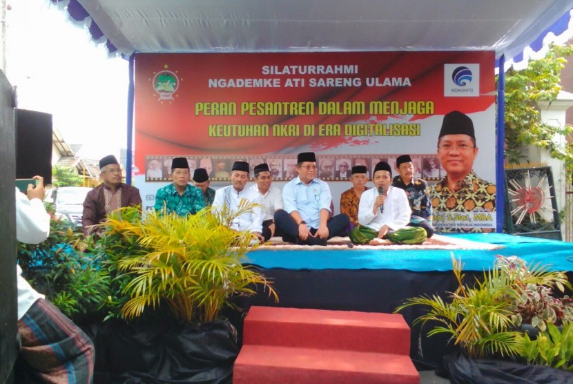 Suasana sarasehan yang diadakan oleh Ponpes Darul Ulum wal Hikam (Dawam) Yogyakarta, Kamis (28/12). 