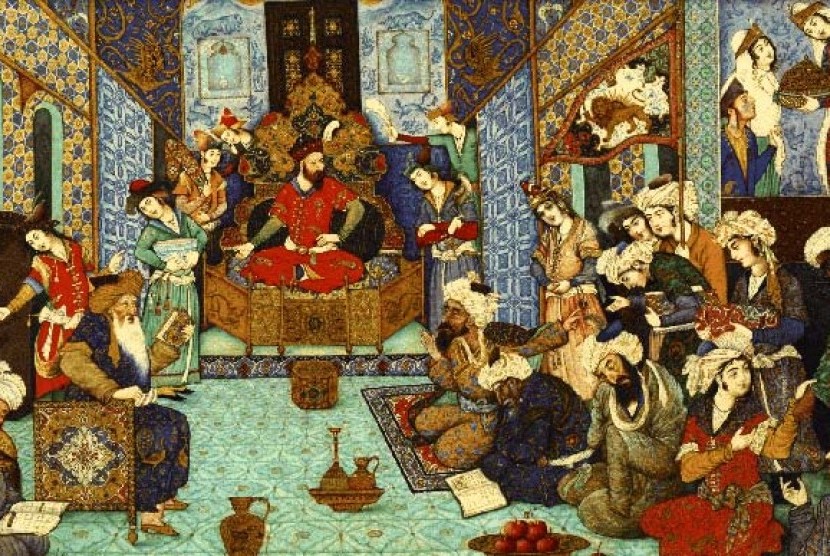 Suasana sebuah sidang pemerintahan di era Ottoman.
